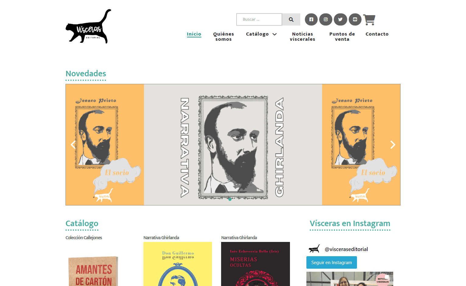 Portada del sitio (close up)